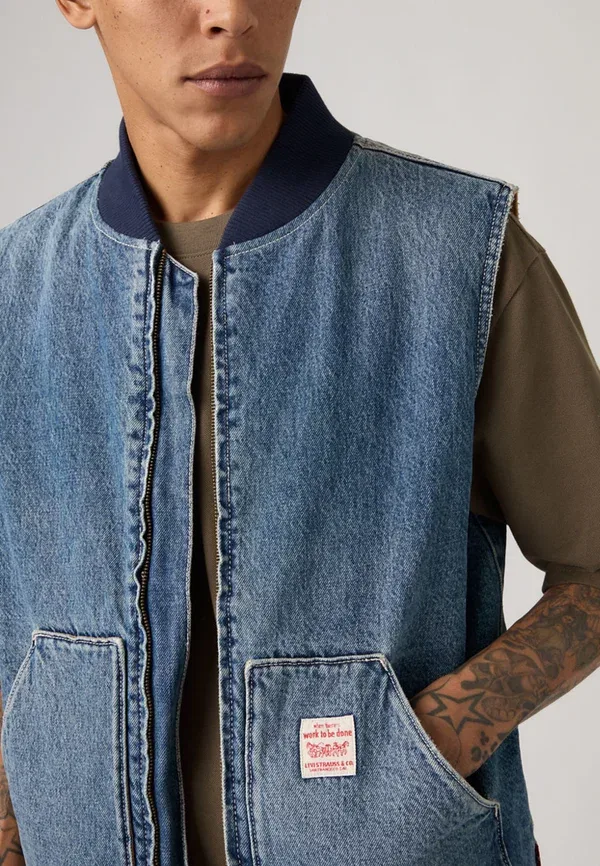 Жилет Sansome waistcoat Levi'S Workwear, выгоревший на солнце — фото 4