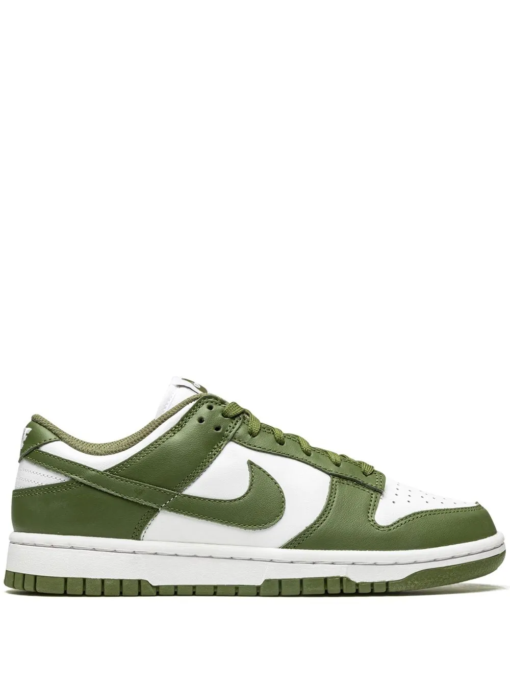 Кроссовки Dunk Low Medium Olive Nike, белый