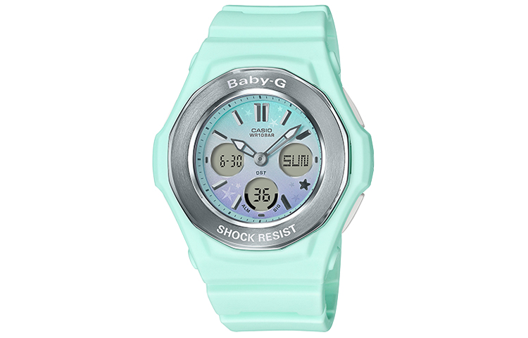 

Женские часы BABY-G белые CASIO, мятно-зеленые