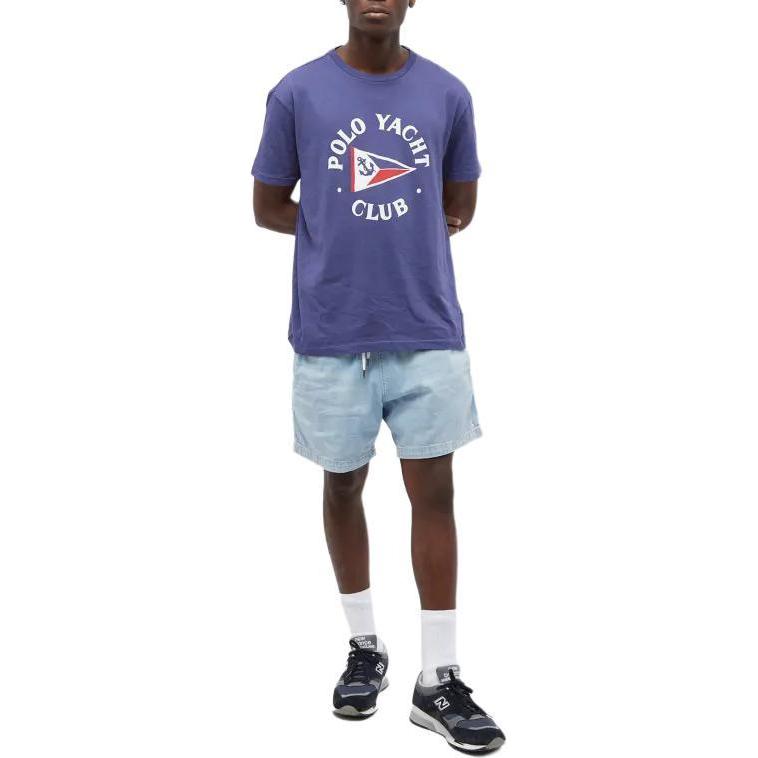 Футболка Polo Yacht Club из хлопка Polo Ralph Lauren, фиолетовый — фото 4