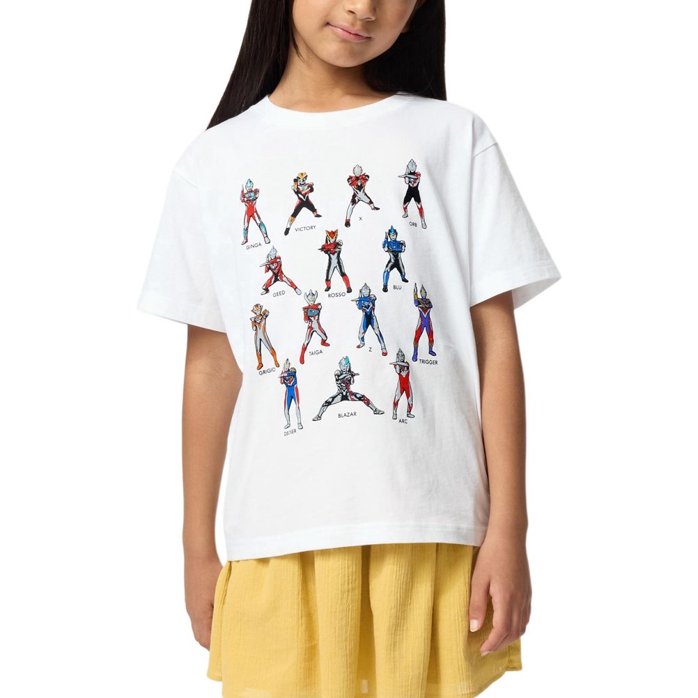 

Футболка ULTRAMAN SS25 для детей 3-7 лет UNIQLO, белый