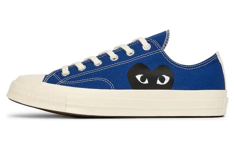 

Кроссовки Converse X CDG Skateboarding Shoes Men Low-top Blue, синий
