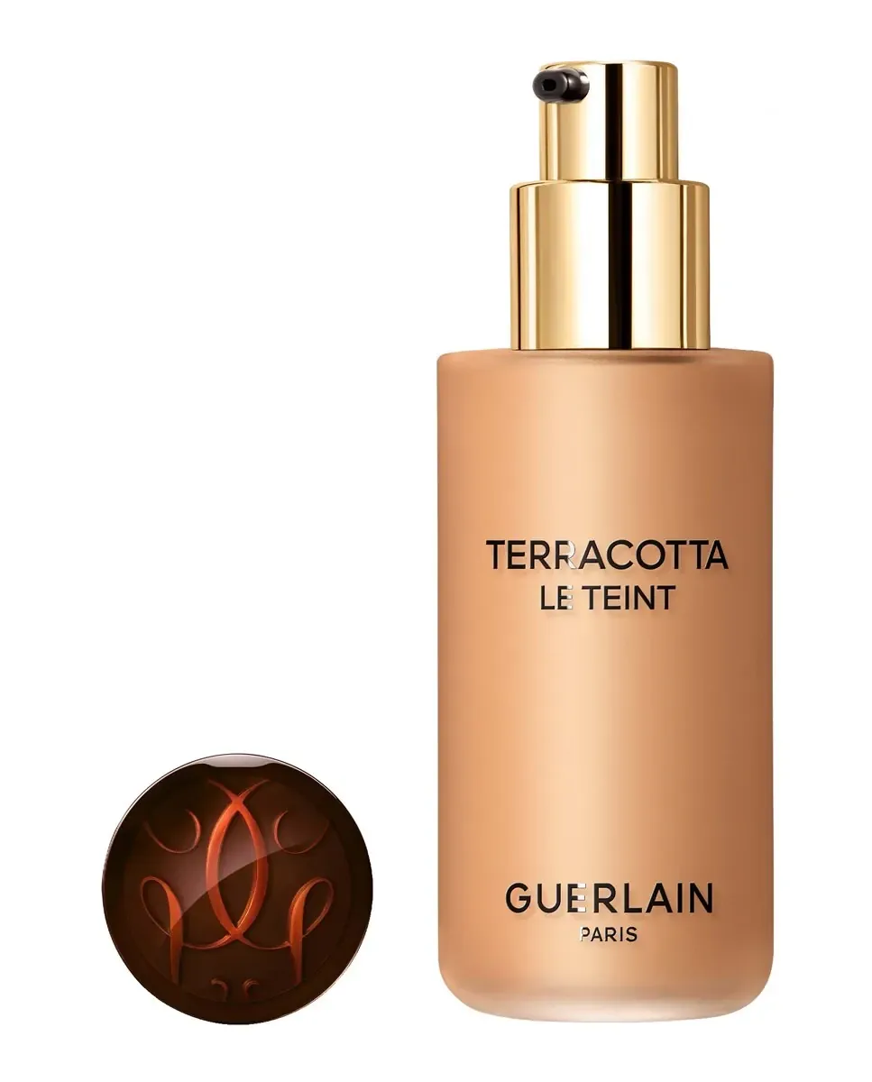 Тональная основа для макияжа Terra 25 Glow Flui 35 мл Guerlain, 4.5W Warm Doré — фото 2
