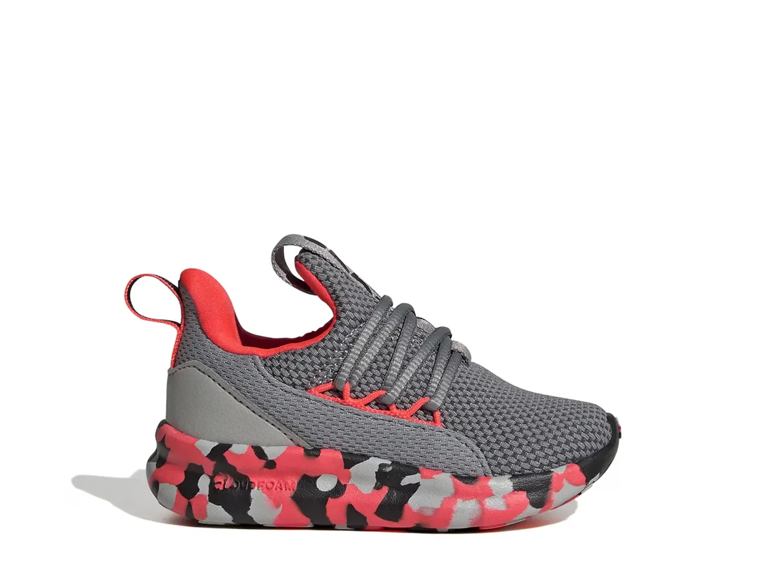 Кроссовки Lite Racer Adapt 7.0 — детские Adidas, Grey/Red — фото 3