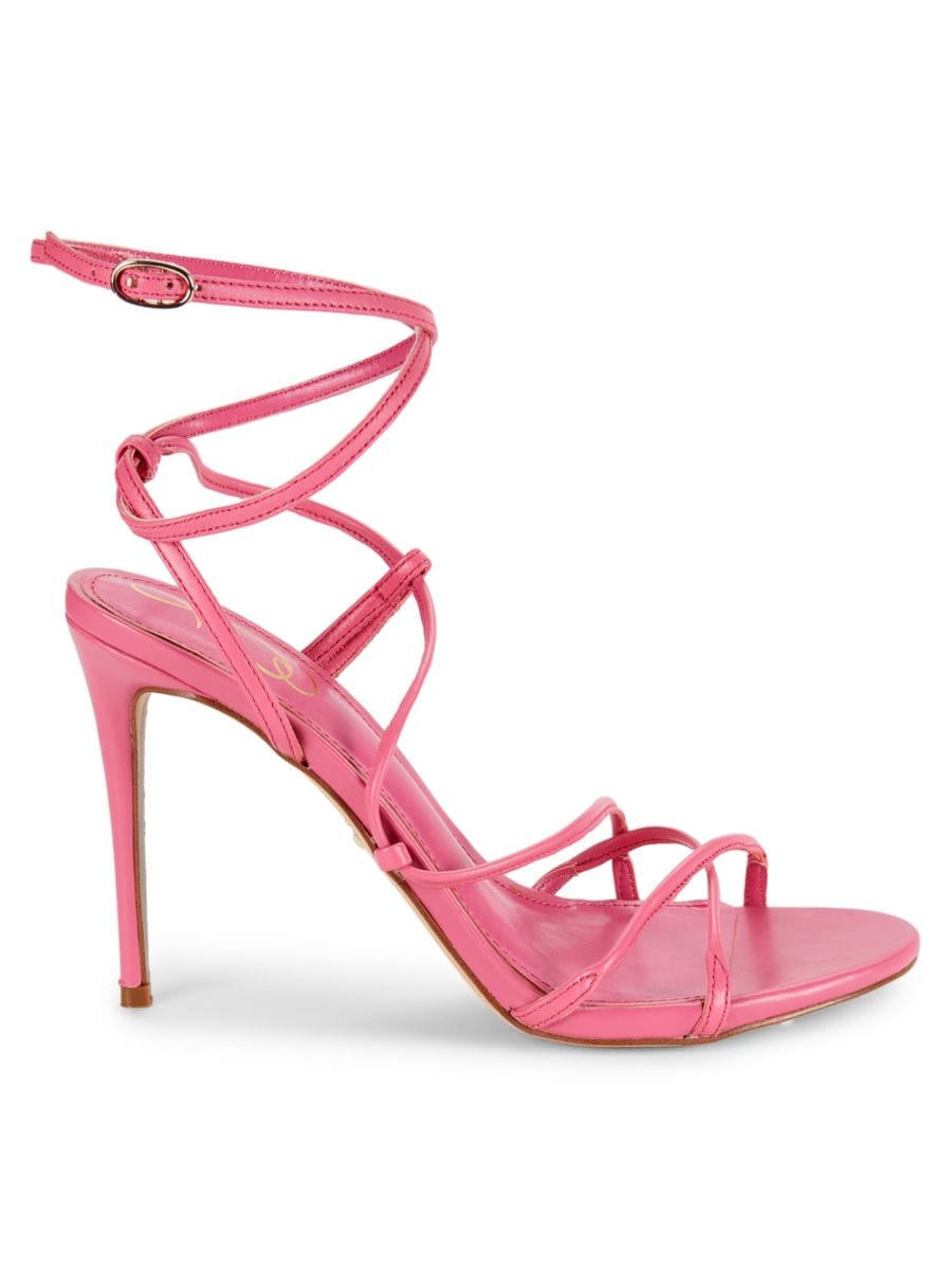 Кожаные сандалии Sareena с ремешками Sam Edelman, цвет Carmine Rose