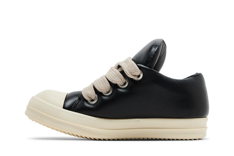 Кроссовки Rick Owens Hollywood Jumbo Laced Low 'Black Milk', черный — фото 3
