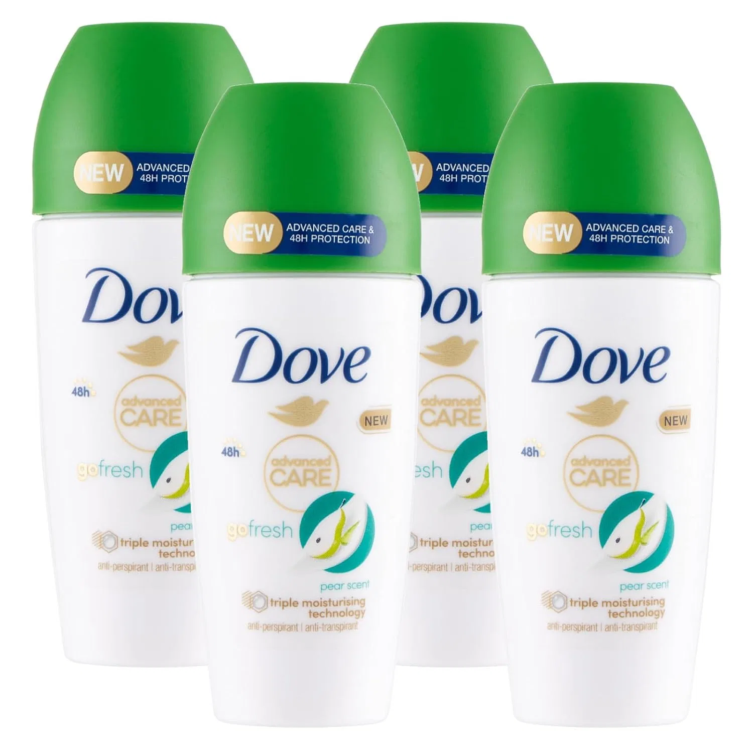 Шариковый дезодорант-антиперспирант Dove Go Fresh «Алоэ и груша» (4 x 50 мл) Dove