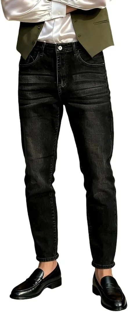 Джинсы, черные, Slim Fit