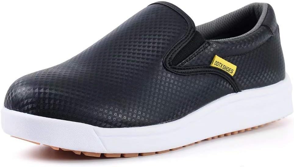 

Мужские туфли DDTX Slip маслостойкие, черно-белые, скользящие