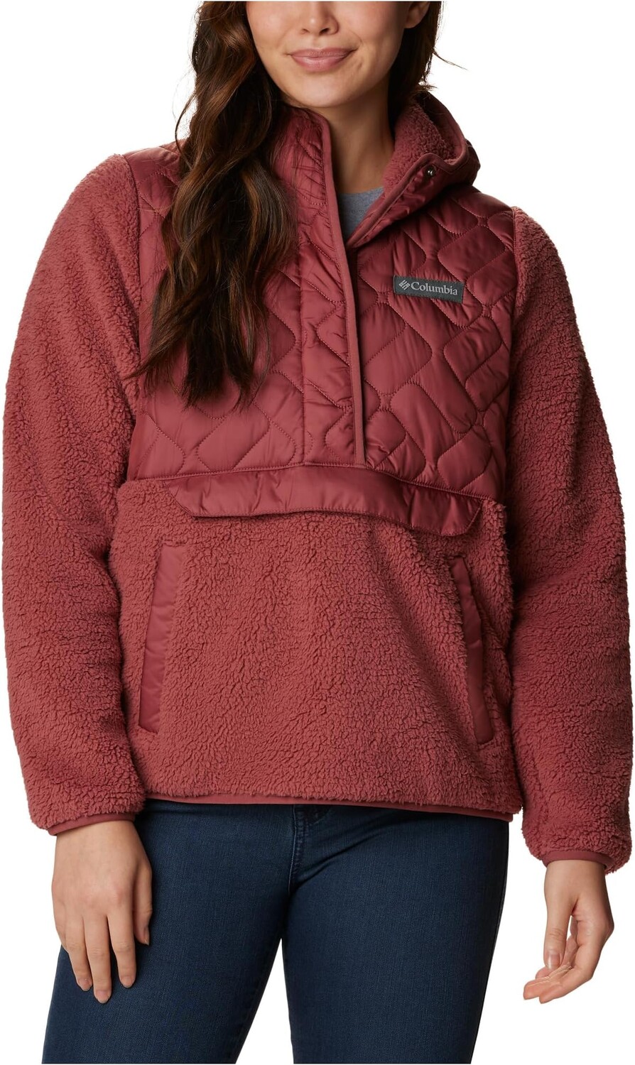 

Куртка Sweet View Fleece Hooded Pullover Columbia, цвет Beetroot