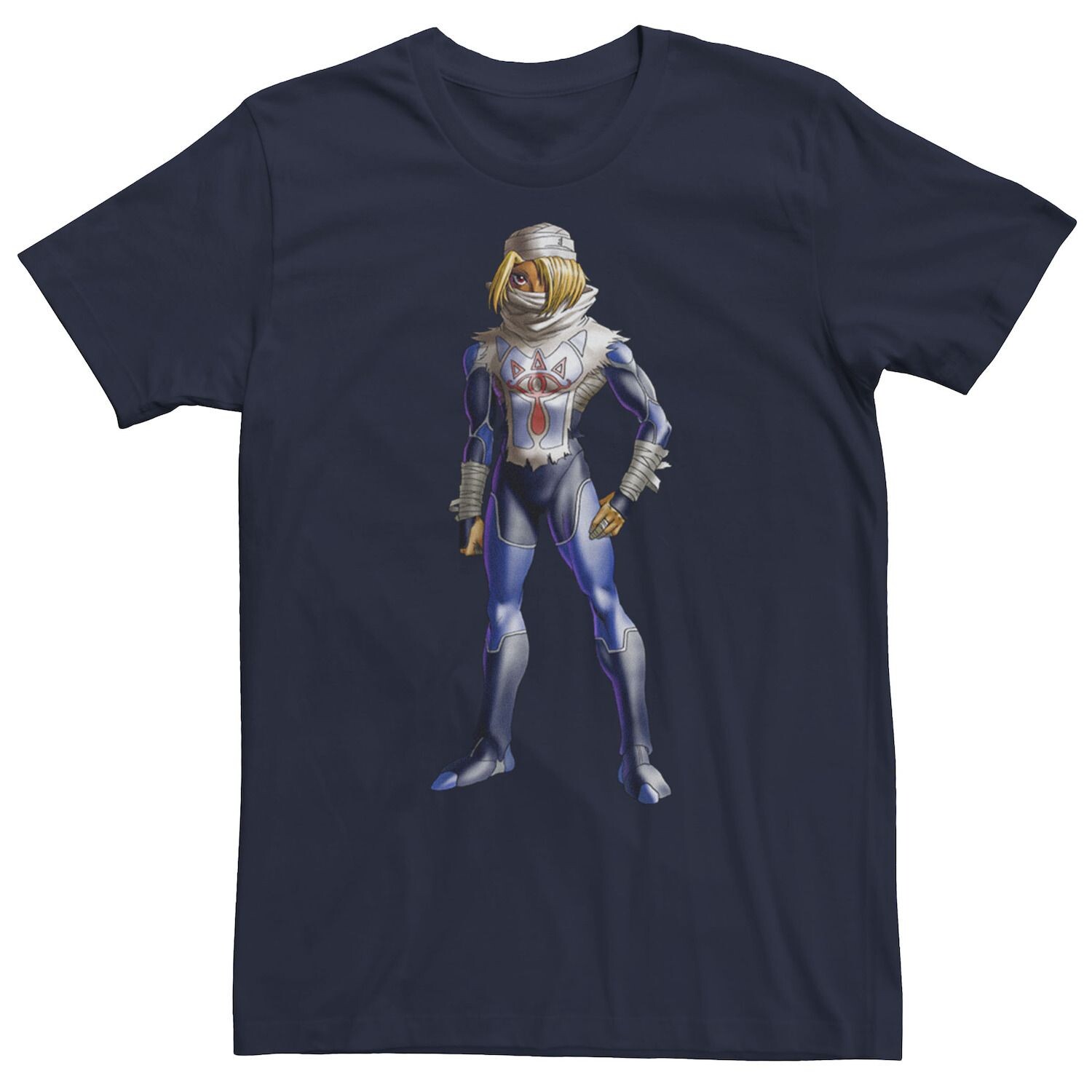 

Мужская футболка с портретом Nintendo Legend Of Zelda Sheik Licensed Character