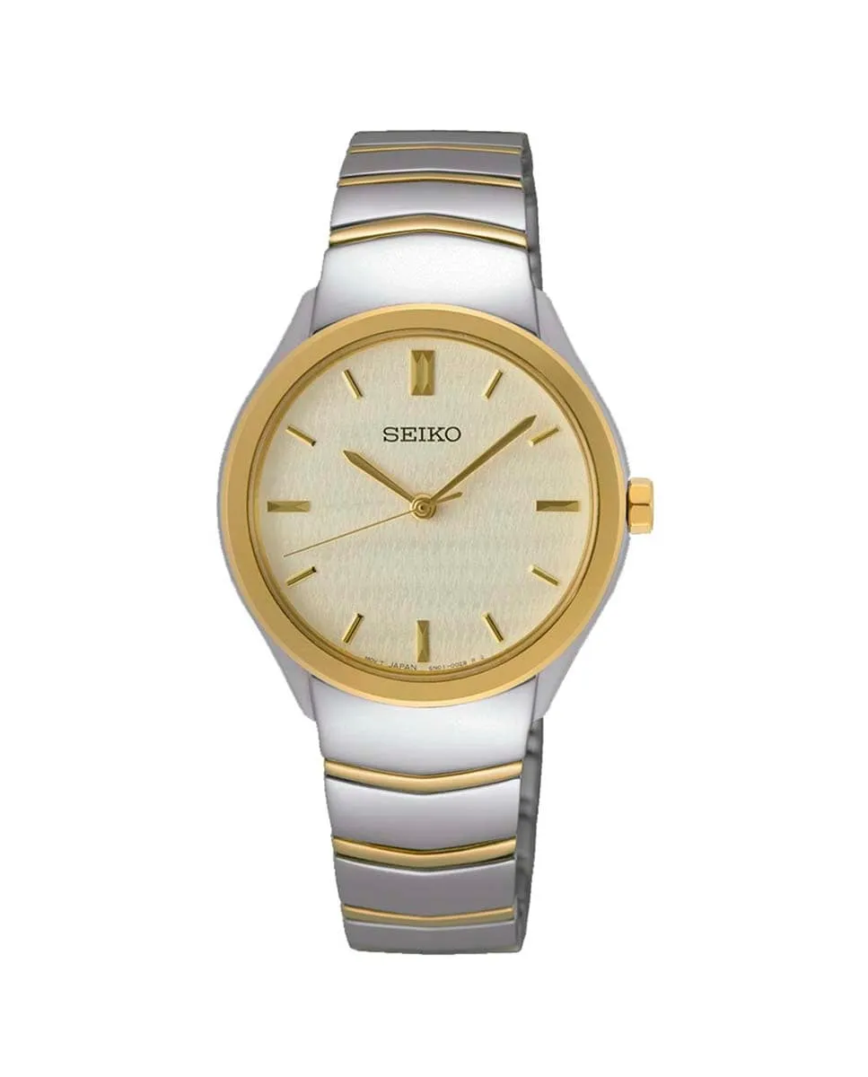 

Женские часы Ladies SUR550P1 из стали с серебряным ремешком Seiko, серебряный