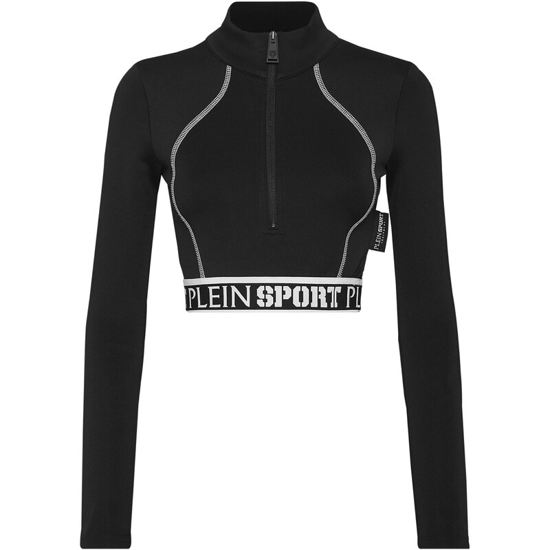 

Бюстгальтер укороченный топ Plein Sport, черный