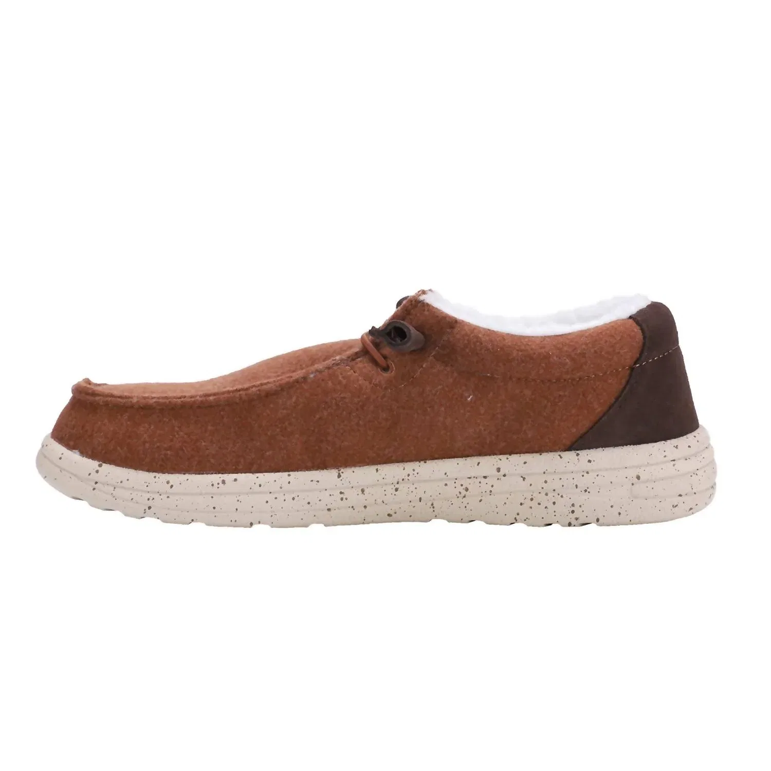 Мужские текстильные палубные туфли Samuel из каштановой шерсти Lamo, Chestnut Wool — фото 3