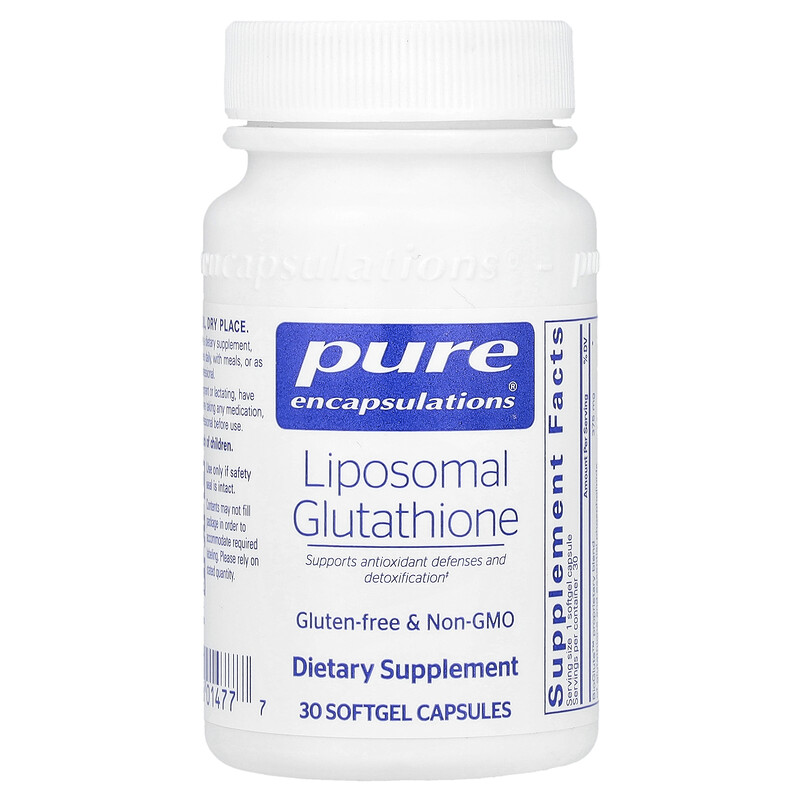 

Pure Encapsulations, Липосомальный глутатион, 375 мг, 30 мягких капсул