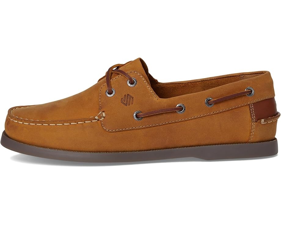 Лоферы Johnston & Murphy Kids Zeke Boat Shoe, цвет Tan Oiled Leather — фото 4