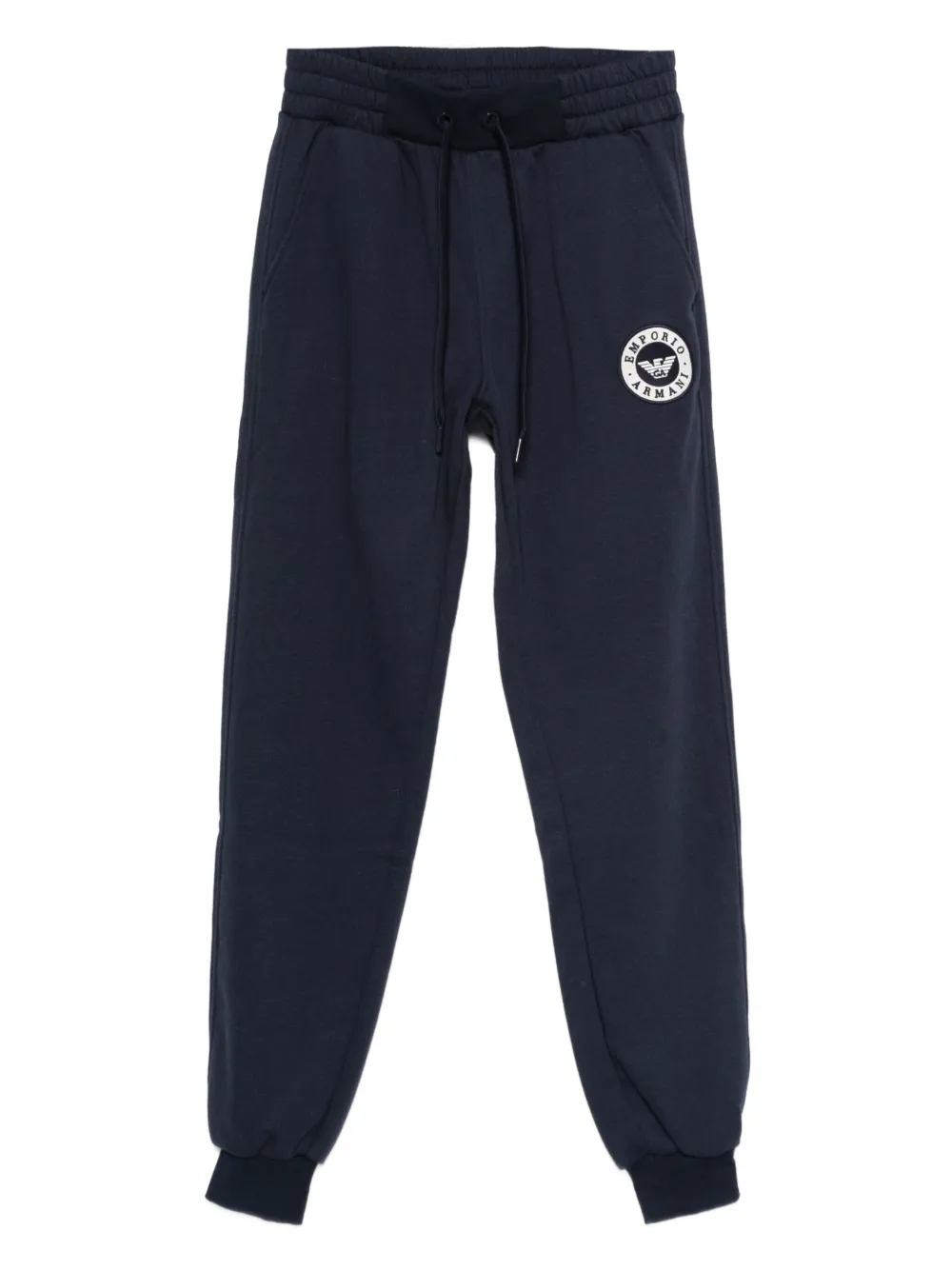 

Брюки с нашивкой-логотипом Emporio Armani, синий