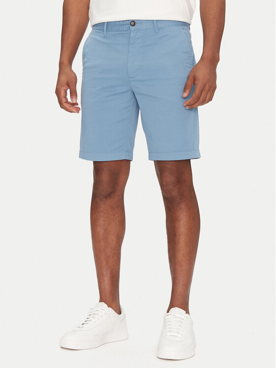 

Шорты из ткани обычного кроя Chino-Slim-Shorts 50536723 Boss, синий