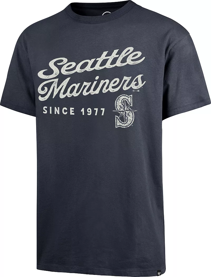 

Мужская темно-синяя футболка с надписью Seattle Mariners '47