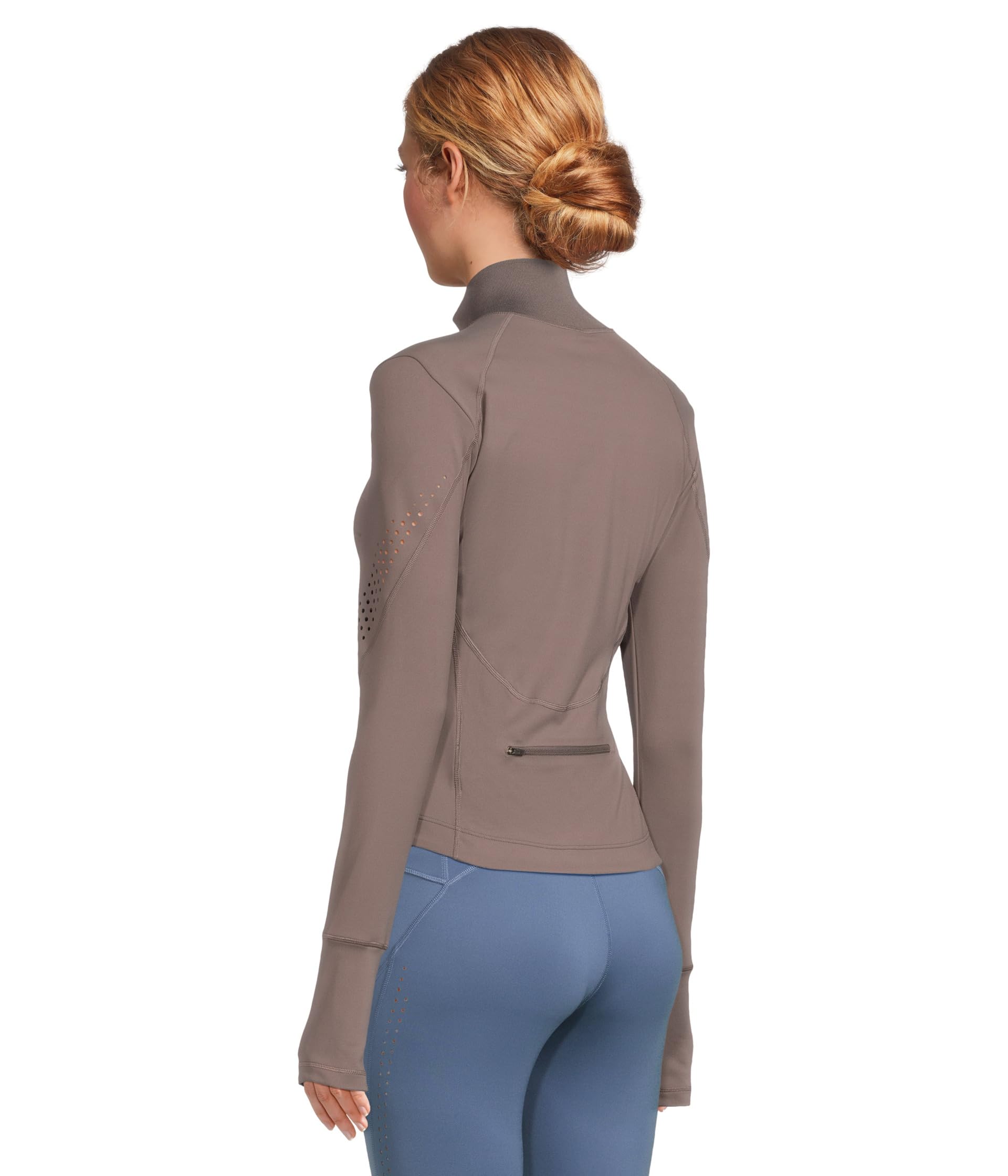 Топ adidas by Stella McCartney Training Midlayer JW4553, цвет Charcoal — фото 3