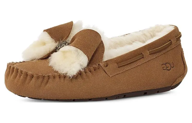 Женская повседневная обувь Женские низкие каштановые туфли Ugg, коричневый — фото 2