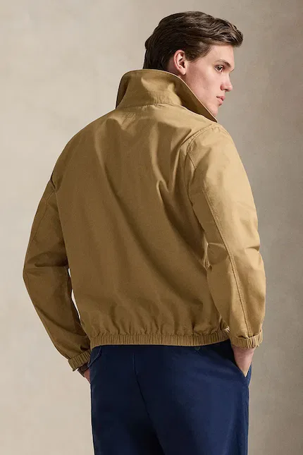 Куртка короткая из гладкой ткани Polo Ralph Lauren, коричневый — фото 2