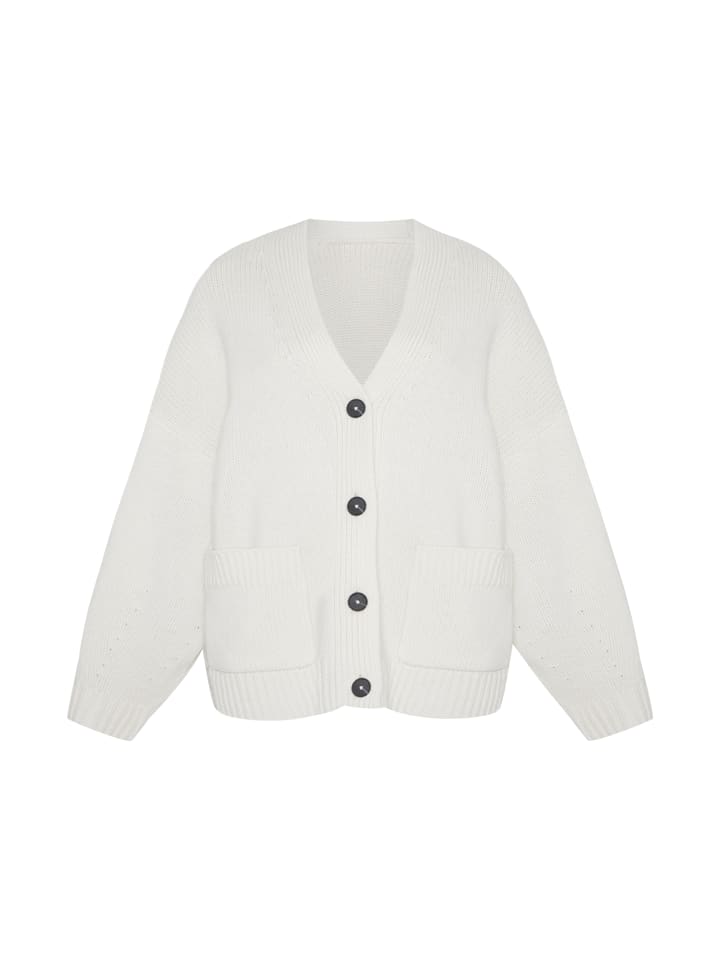 

Кардиган свободного кроя из смеси кашемира и шерсти цвета шампанского Style Republic