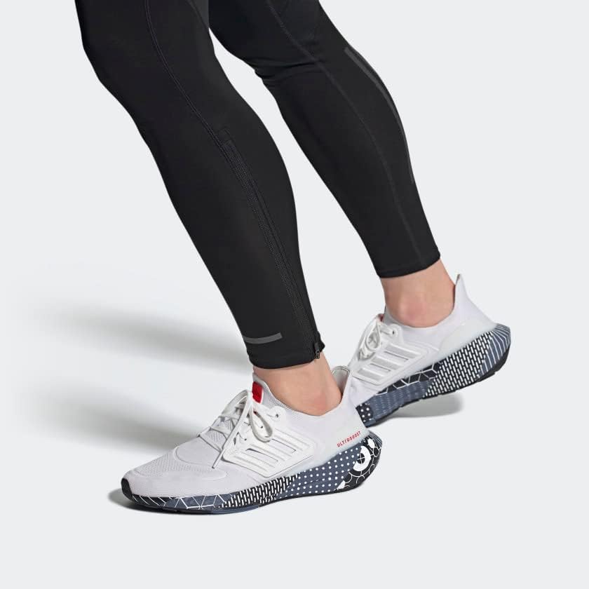 Мужские кроссовки Adidas Ultraboost 22 Heat.rdy для бега, белый/красный/ярко-красный — фото 2