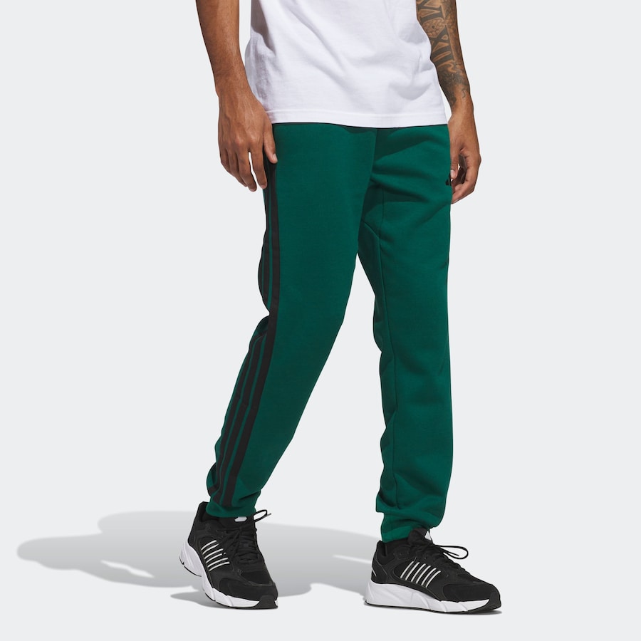 Зауженные спортивные брюки ADIDAS SPORTSWEAR Essentials, темно-зеленый — фото 4