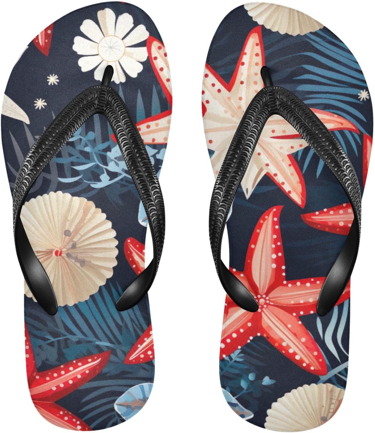 

Пляжные летние сандалии Seashell Starfish для женщин и мужчин, шлепанцы для душа Kfbe