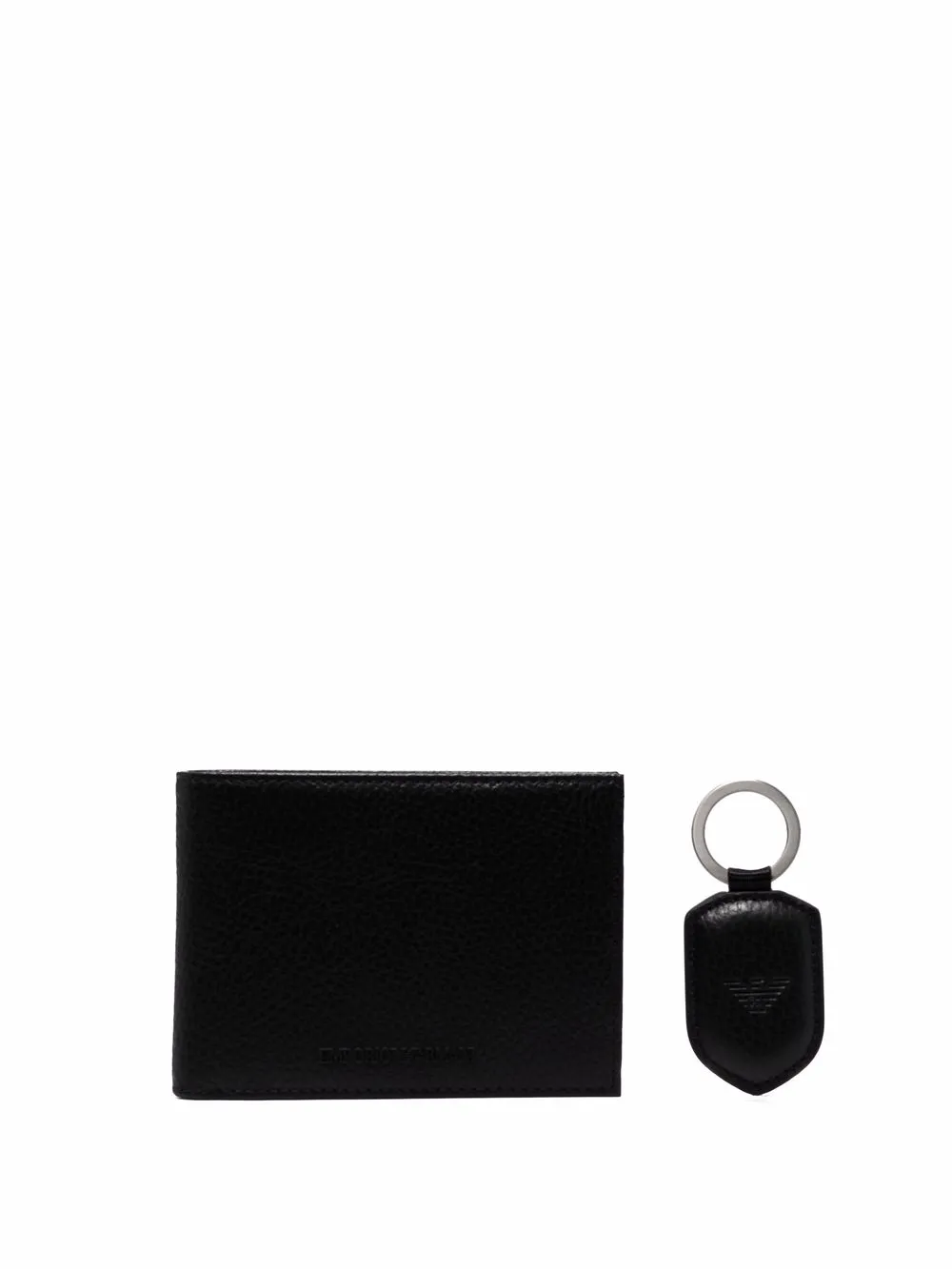 

Складной кошелек и брелок EMPORIO ARMANI, черный