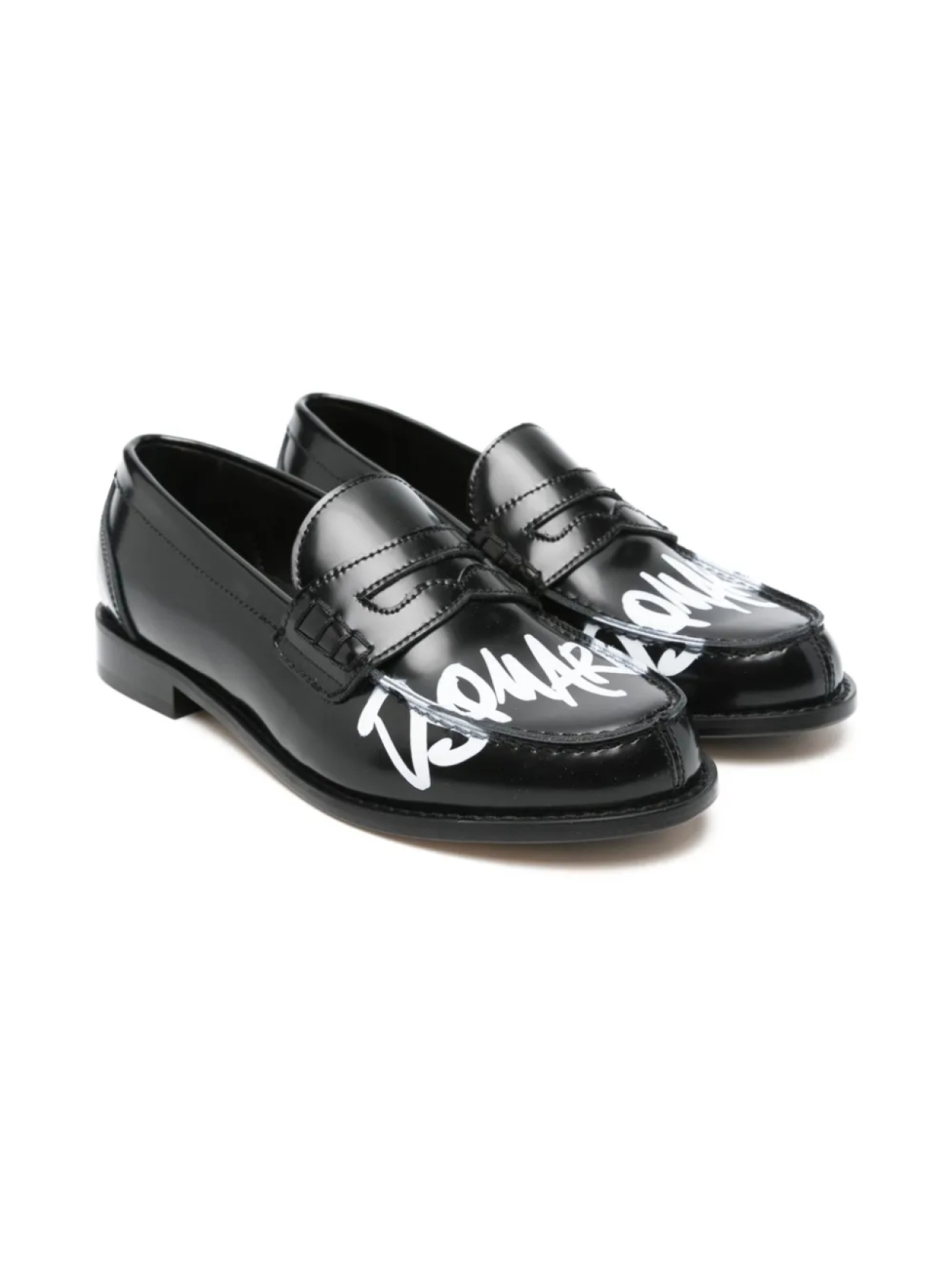 

DSQUARED2 KIDS лоферы с логотипом, черный