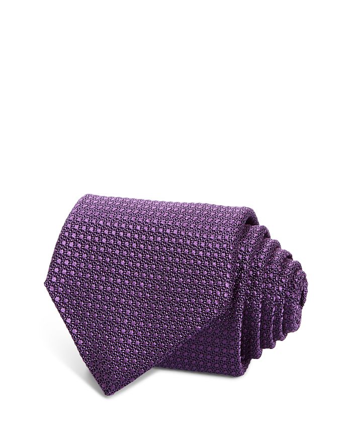

Шелковый классический галстук Neat Tie Canali, фиолетовый