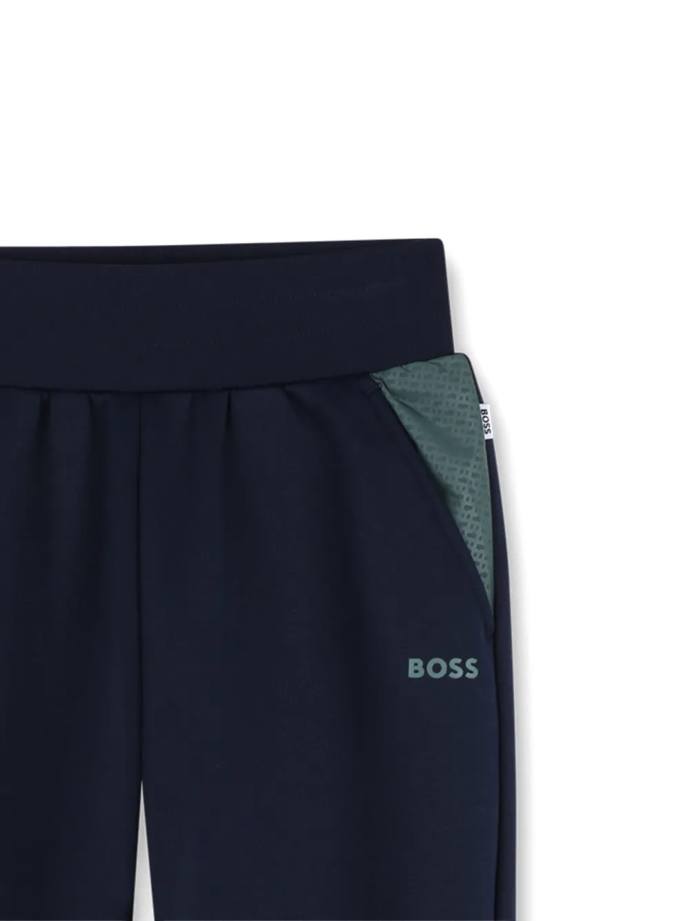 Спортивные брюки с лампасами BOSS Kidswear, синий — фото 3