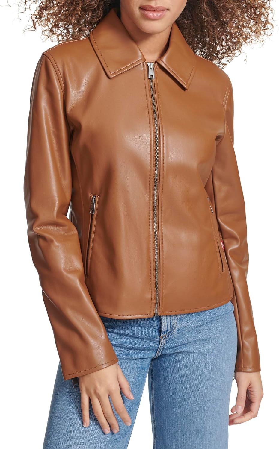 

Женская куртка-бомбер Levi's с отложным воротником, коричневый