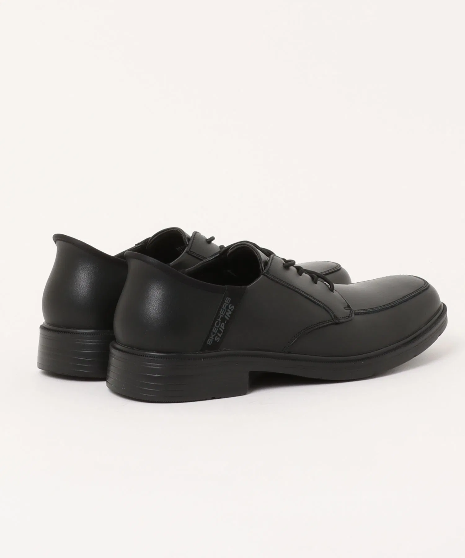 Мужские кожаные туфли SKECHERS SLIP-INS CASWELL-ALFIE с легкой подошвой и резинками — фото 2
