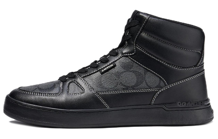 

Кроссовки COACH Skateboard Shoes Men High-Top Black, Серый, Кроссовки COACH Skateboard Shoes Men High-Top Black