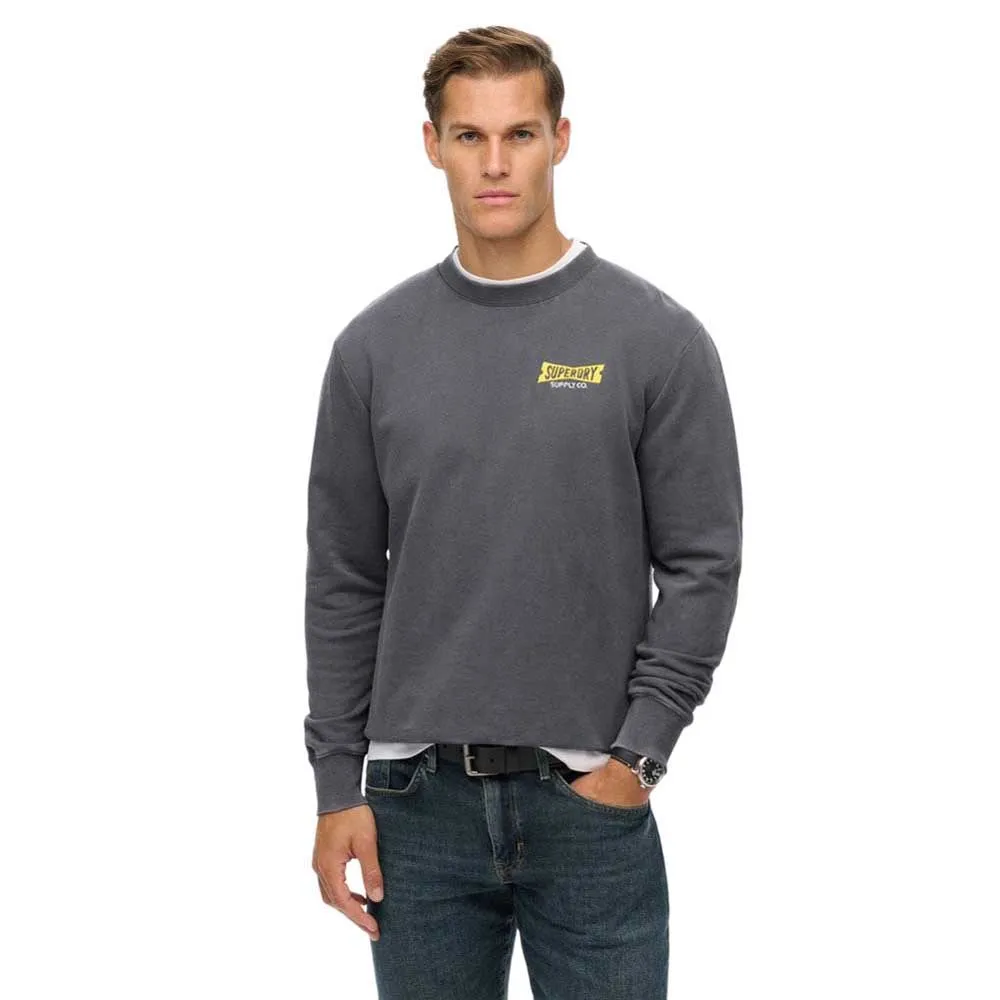 

Толстовка Superdry Heritage Tab Loose Fit, серый