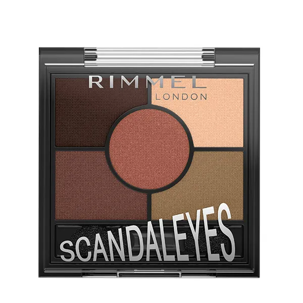 

Палитра теней Scandaleyes Palette Rimmel London, цвет brixton brown