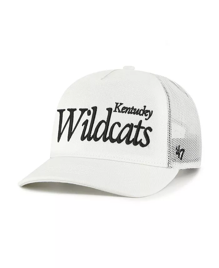 

Мужская и женская кремовая бейсболка Kentucky Wildcats Foundation Script с регулируемой застежкой '47 Brand