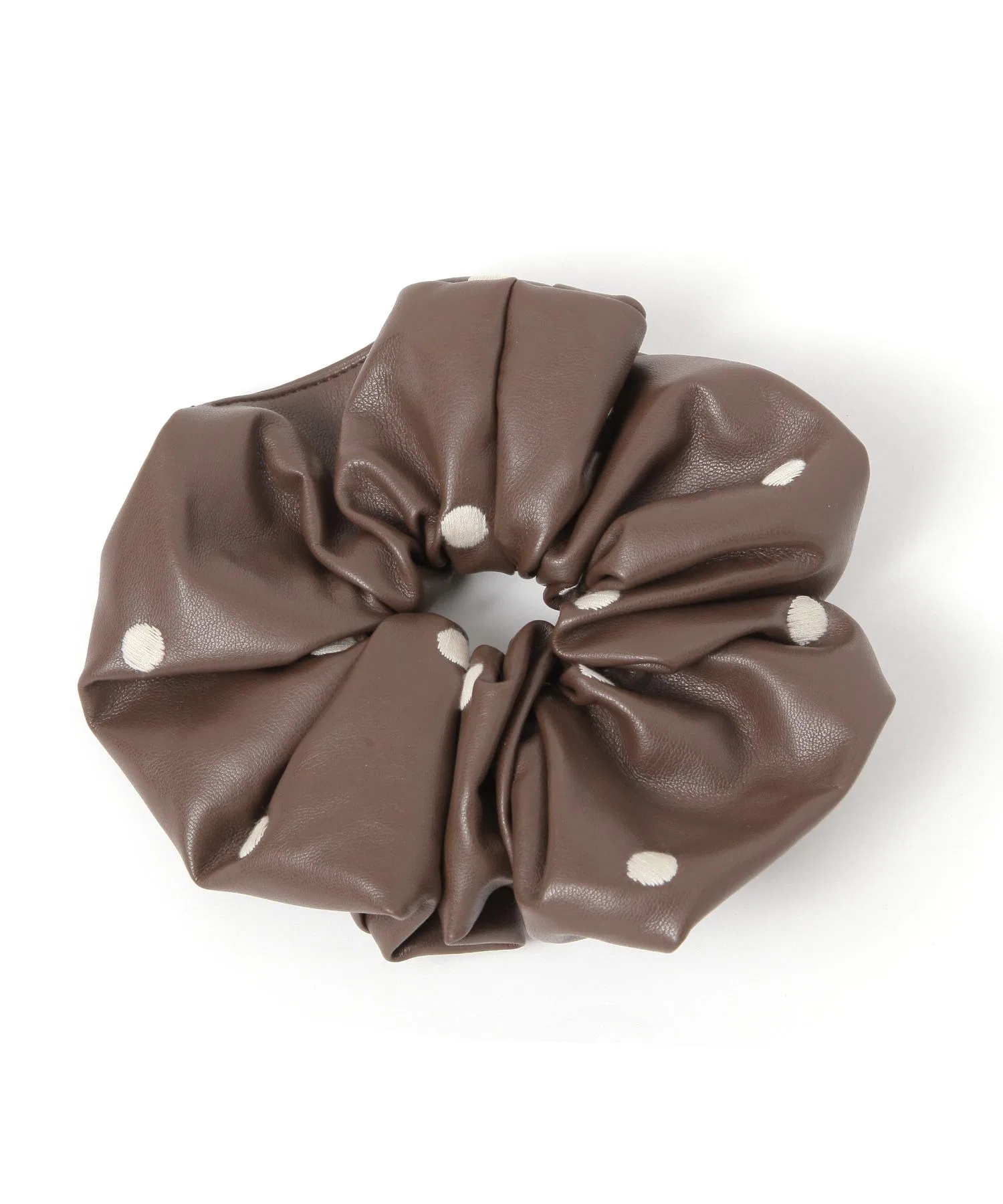 Заколка-резинка из искусственной кожи с гороховым принтом LOWRYS FARM, черный — фото 3