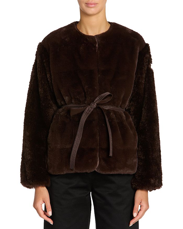 

Женская куртка из искусственного меха Jouillat Moncler, коричневый
