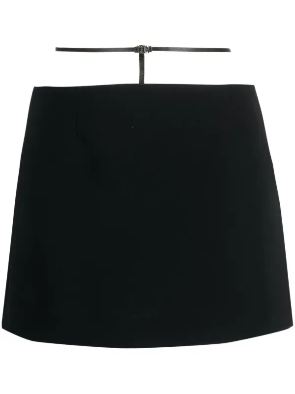 Мини-Юбка с бретелями Dsquared2, черный