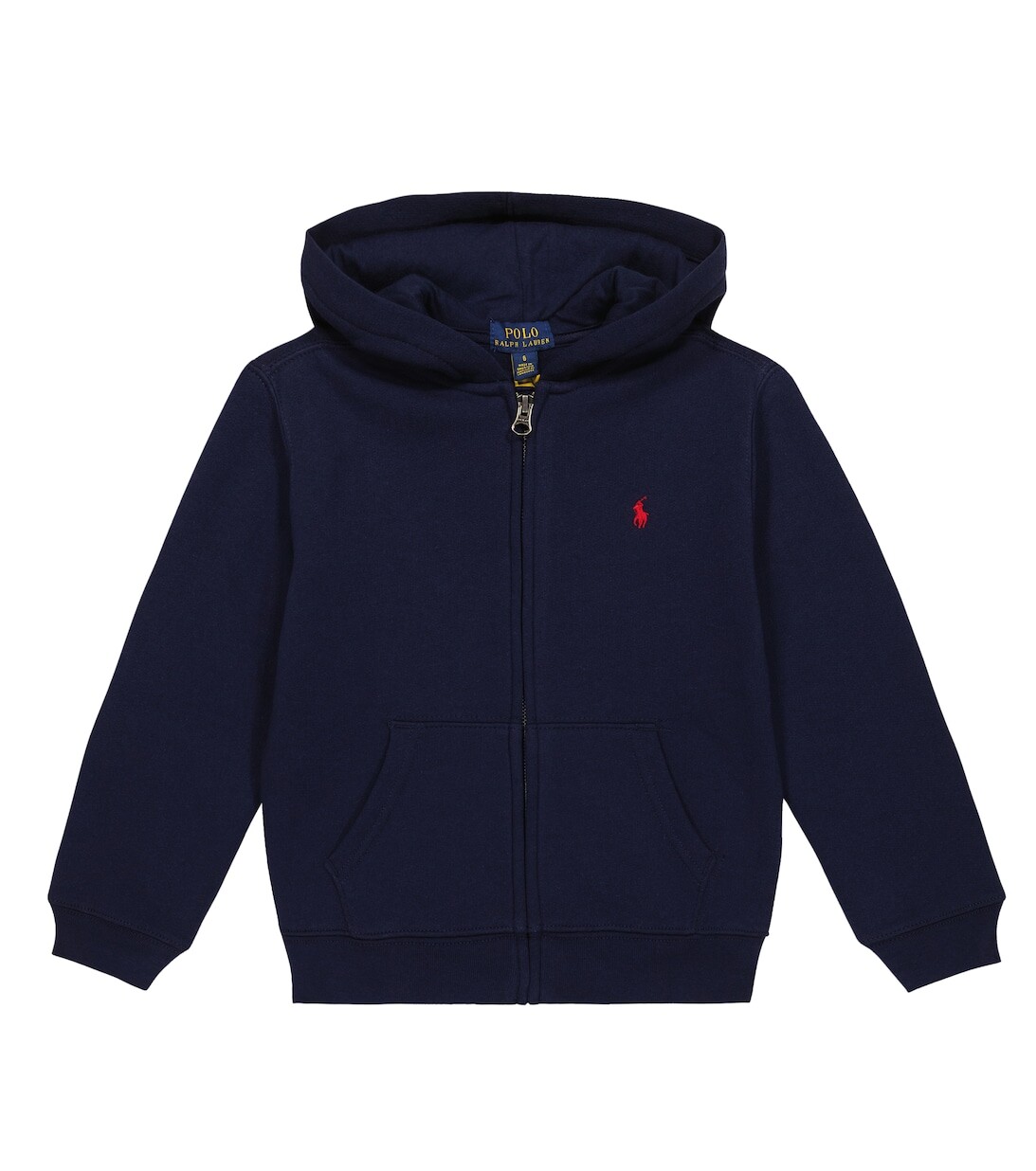 

Худи из хлопкового джерси на молнии Polo Ralph Lauren, синий