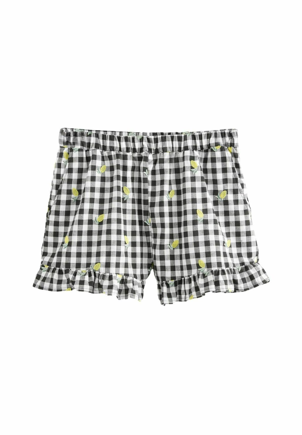 

Шорты EMBROIDERED GINGHAM Next, черный