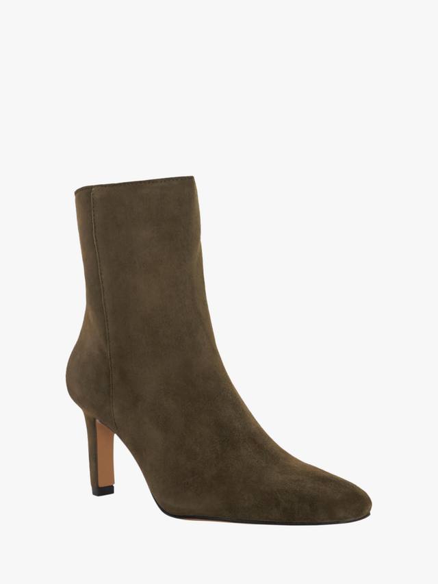 Ovation Suede высокие каблуки ботинки до щиколотки Dune London, Khaki — фото 3