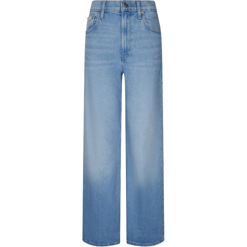 Calvin Klein Женские джинсы 185 Denim светло-голубые — фото 3