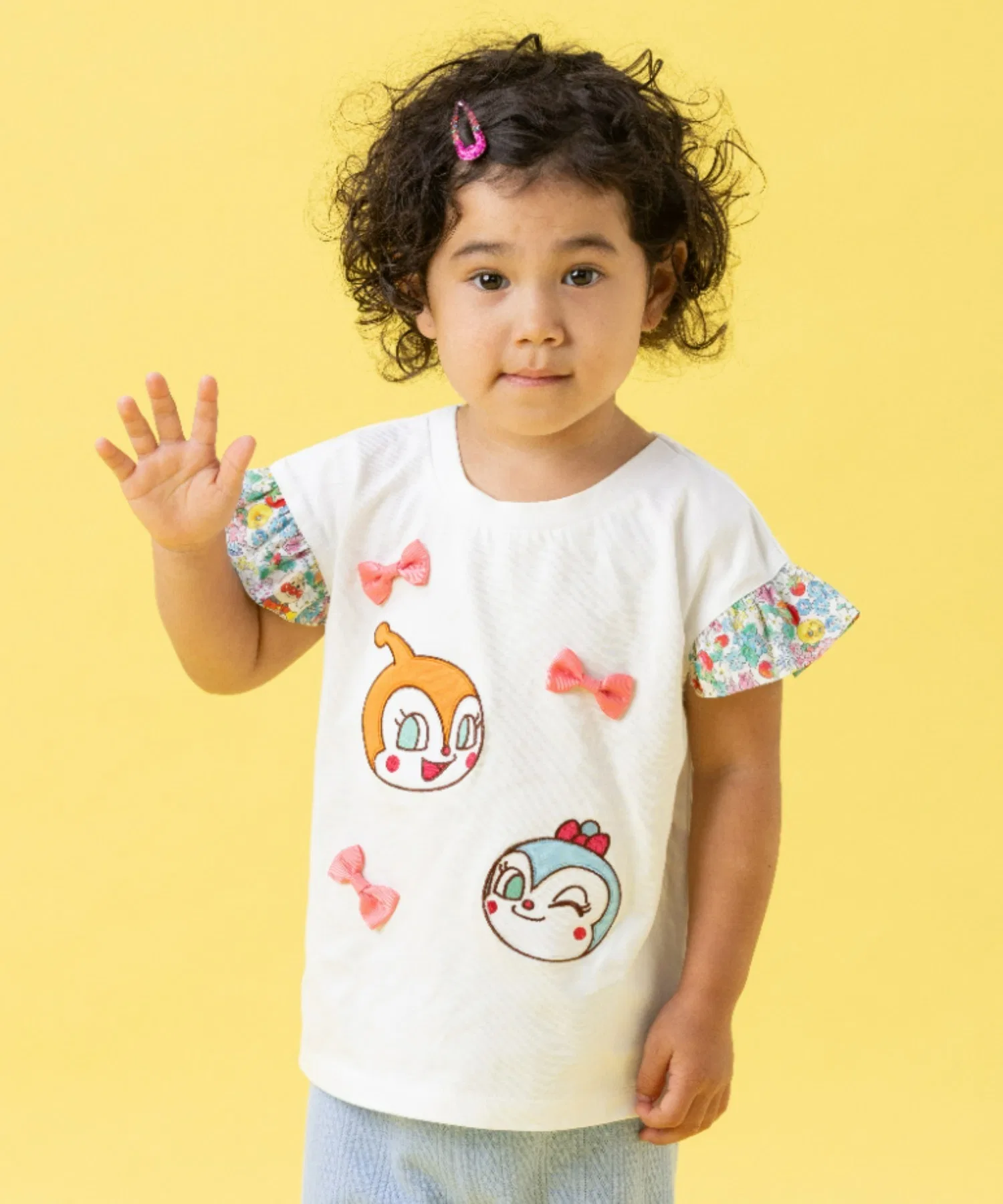Детская футболка ANPANMAN KIDS COLLECTION с рукавами-воланами и бантом
