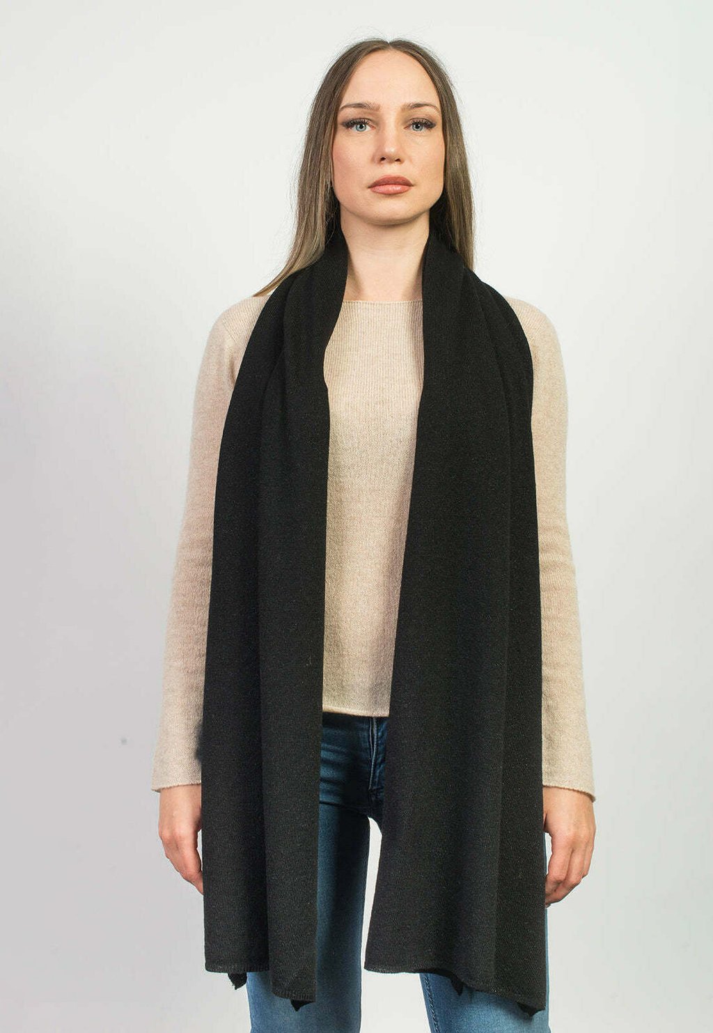 

Шарф LUXEX Dalle Piane Cashmere, черный
