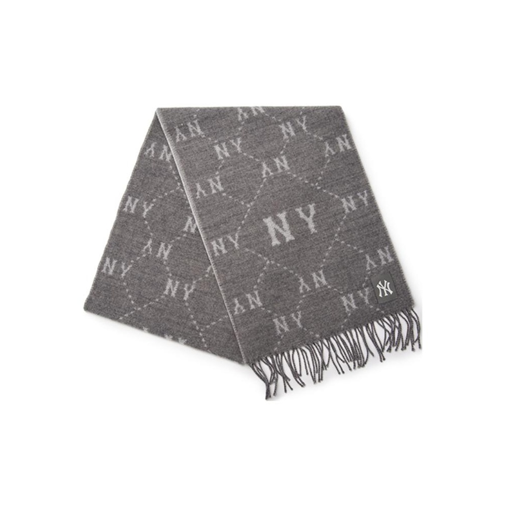 

MLB Акриловый вязаный шарф унисекс разноцветный, New York Yankees/Deep Heather Gray